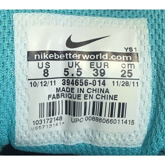 Nike Air Prestige III Sneakers - Women’s Size 8 - Black Teal Shoes - VERY NICE - Picture 6 of 10